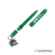 Pokka® Pocket Pen w/Dock & Gold Keyring & Charm | https://www.bestnamebadges.com
