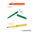 Pokka® Pocket Pen w/Dock & Gold Keyring & in Tin Box | https://www.bestnamebadges.com