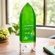 Emerald Tower VividPrint™ Award | https://www.bestnamebadges.com