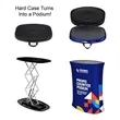 Custom Square Counter Podium With Dual Pneumatic Support | https://www.bestnamebadges.com