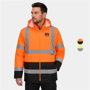 PORTWEST® Hi-Vis Contrast Waterproof Rain Traffic Jacket