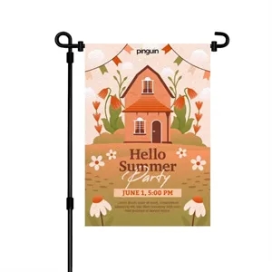 12" x 18" Heavy Duty Double Sided Polyester Garden Flag 250G