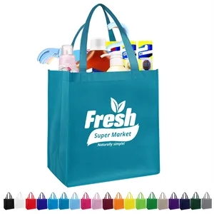 Non-woven Grocery Tote Bags (12'' x 13'' x 8'')