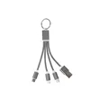 3 In 1 Light Up Muti Charging Cable With Key Ring | https://www.bestnamebadges.com