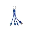 3 In 1 Light Up Muti Charging Cable With Key Ring | https://www.bestnamebadges.com