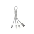 3 In 1 Light Up Muti Charging Cable With Key Ring | https://www.bestnamebadges.com