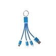 3 In 1 Light Up Muti Charging Cable With Key Ring | https://www.bestnamebadges.com