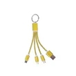 3 In 1 Light Up Muti Charging Cable With Key Ring | https://www.bestnamebadges.com