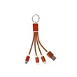 3 In 1 Light Up Muti Charging Cable With Key Ring | https://www.bestnamebadges.com