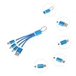3 In 1 Light Up Muti Charging Cable With Key Ring | https://www.bestnamebadges.com