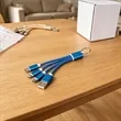 3 In 1 Light Up Muti Charging Cable With Key Ring | https://www.bestnamebadges.com