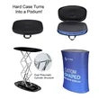 10ft Exhibition Booth Kit With S Shaped Backdrop & Counter | https://www.bestnamebadges.com