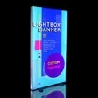 39" x 79" Custom Printed SEG Backlit Lightbox Banner Display | https://www.bestnamebadges.com