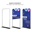 Custom Two Sided Tension Fabric Display Banner With Hardware | https://www.bestnamebadges.com