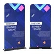 Custom Two Sided Tension Fabric Display Banner With Hardware | https://www.bestnamebadges.com