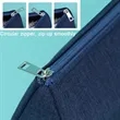Cationic Polyester Triangular Pencil Pouch - 8.7x2.4x3.1 in | https://www.bestnamebadges.com