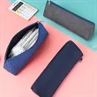 Cationic Polyester Triangular Pencil Pouch - 8.7x2.4x3.1 in | https://www.bestnamebadges.com