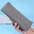 Cationic Polyester Triangular Pencil Pouch - 8.7x2.4x3.1 in | https://www.bestnamebadges.com