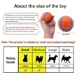 Interactive Rubber Squeak Dog Toy - Orange/Blue | https://www.bestnamebadges.com