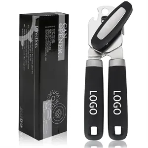 Heavy Duty Stainless Steel Can Opener with Soft Grip