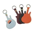 PU Leather Guitar Pick Case Keychain | https://www.bestnamebadges.com