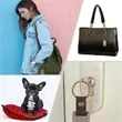 Natural Wood & Leather Keychain | https://www.bestnamebadges.com