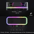 Piano Shape RGB Bluetooth Speaker with Keyboard | https://www.bestnamebadges.com