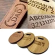 Natural Wood & Leather Keychain | https://www.bestnamebadges.com