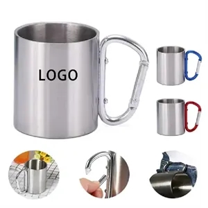 7.5 & 10 oz Insulated Mug with Carabiner Handle