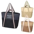 Water-Repellent Beach Tote with Zipper 8 Pockets | https://www.bestnamebadges.com