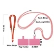 57-Inch Polyester Cell Phone Lanyard with Tether Patch | https://www.bestnamebadges.com