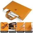 Large Capacity Double PU Leather Laptop Briefcase | https://www.bestnamebadges.com