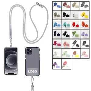 57-Inch Polyester Cell Phone Lanyard with Tether Patch