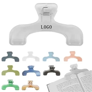 Large ABS Book Clip - 3cm Capacity, Clear
