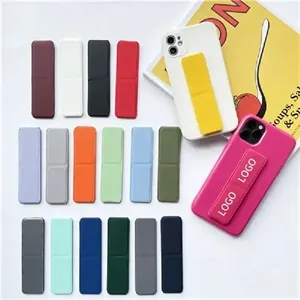 Foldable Leather Cell Phone Grip & Stand