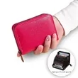 Genuine Leather RFID Zipper Credit Card Wallet | https://www.bestnamebadges.com