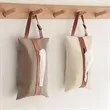 Leather Handheld Hanging Car Tissue Dispenser | https://www.bestnamebadges.com