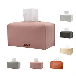 Foldable PU Leather Tissue Box Cover