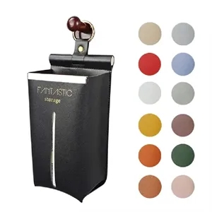 Hanging PU Leather Tissue Box Dispenser