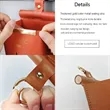 Hanging PU Leather Tissue Box Dispenser | https://www.bestnamebadges.com