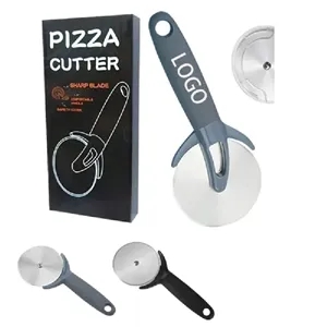 Stainless Steel Pizza Cutter with Silicone Handle & Cover