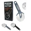 Stainless Steel Pizza Cutter with Silicone Handle & Cover | https://www.bestnamebadges.com