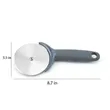 Stainless Steel Pizza Cutter with Silicone Handle & Cover | https://www.bestnamebadges.com