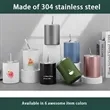 10 oz Stainless Steel Insulated Tumbler with Lid & Straw | https://www.bestnamebadges.com
