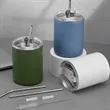10 oz Stainless Steel Insulated Tumbler with Lid & Straw | https://www.bestnamebadges.com