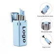 Foldable Stainless Steel Straw with Case & Brush | https://www.bestnamebadges.com