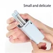 Foldable Stainless Steel Straw with Case & Brush | https://www.bestnamebadges.com