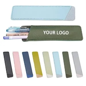 Slim PU Leather Pen Case