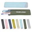 Slim PU Leather Pen Case | https://www.bestnamebadges.com