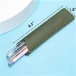 Slim PU Leather Pen Case | https://www.bestnamebadges.com